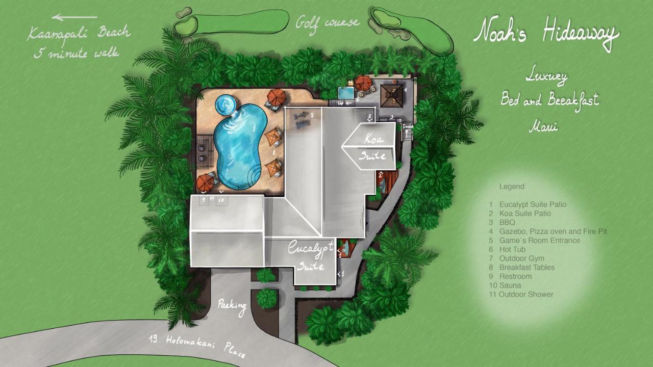 Noahs Hideaway Luxury B&B Lahaina Eksteriør bilde